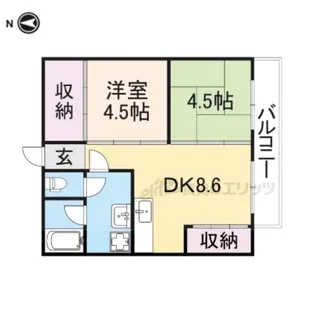 第2森野ビル【602号室】の間取り