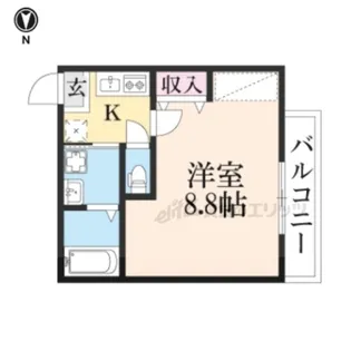 サントス墨染【2階】の間取り