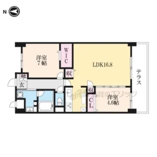 Sofresco新田辺【2階】の間取り