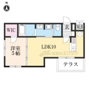 レクト伏見【101号室】の間取り