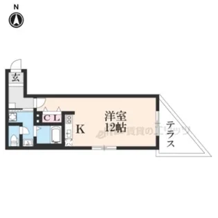 レクト伏見【103号室】の間取り