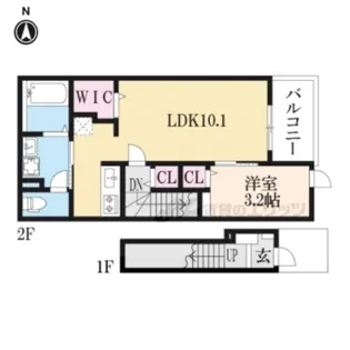シャルマン東寺南?【2階】の間取り