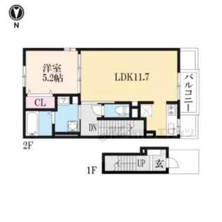 シャルマン東寺南?【2階】の間取り