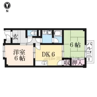 ハイツK?【2階】の間取り