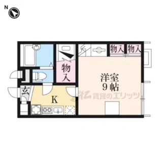 レオパレスNorthRiver【202号室】の間取り