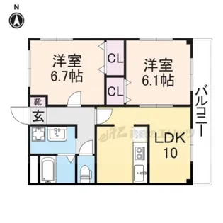 バローゼ8【3階】の間取り