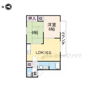 エスペランサ【202号室】の間取り