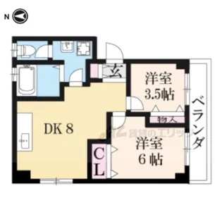 中澤マンション【302号室】の間取り