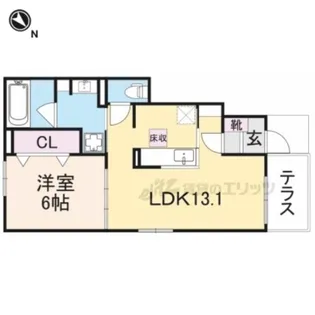 エーリ・フノマージュ【1階】の間取り
