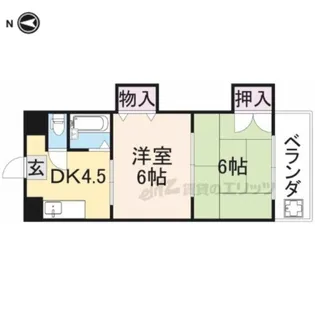 GRANDSTEADY奈良三条【3階】の間取り