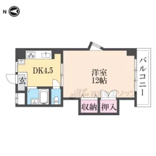 GRANDSTEADY奈良三条【704号室】の間取り