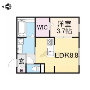 ローレル奈良町【1階】の間取り