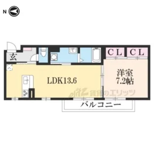 東晃ミシェル【203号室】の間取り