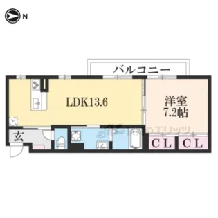 東晃ミシェル【302号室】の間取り