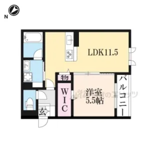 メゾンシュシュ【210号室】の間取り