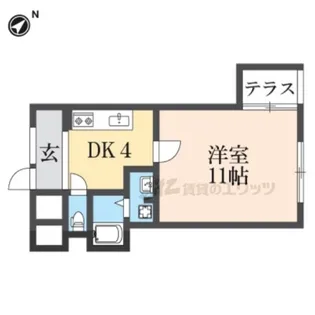 オルボス壱分【102号室】の間取り