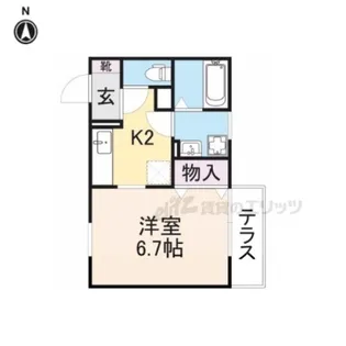 ルーチェ本町【1階】の間取り