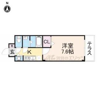 インフィニティー【1階】の間取り