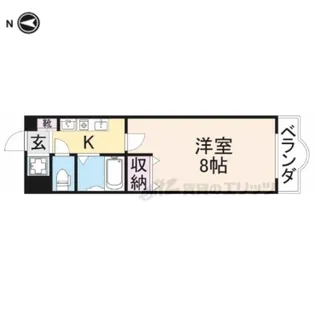 マンション万葉?【1階】の間取り