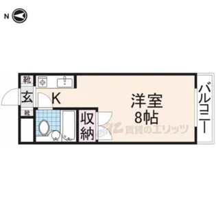 マンション万葉?【308号室】の間取り