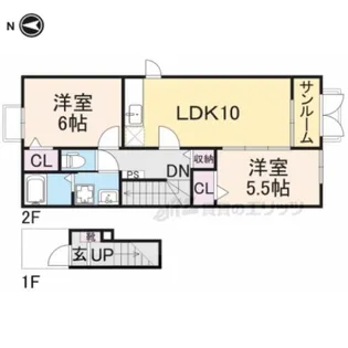 エアリー【201号室】の間取り
