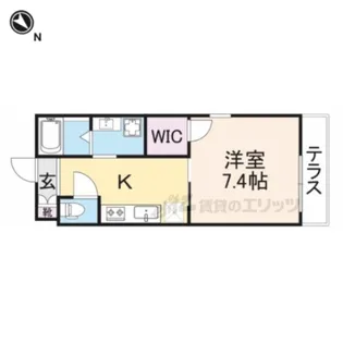 K’s Residence生駒【1階】の間取り