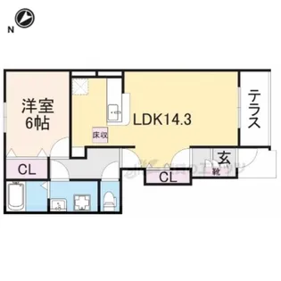 ファミーユ アン【1階】の間取り