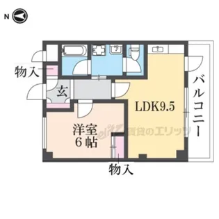 中川ビル【401号室】の間取り