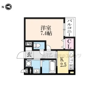 ALHOUSE南城戸【1階】の間取り