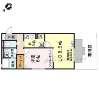 クレベール【1階】の間取り