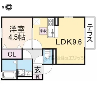 リヴェール メゾン【1階】の間取り