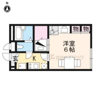 レオパレス八条?【103号室】の間取り