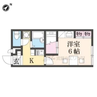 1Kの間取り画像