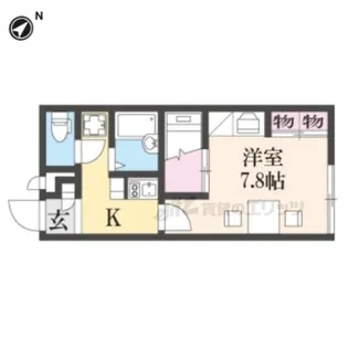 レオパレスKAZU【103号室】の間取り