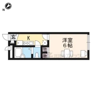 レオパレス西大寺LR【202号室】の間取り