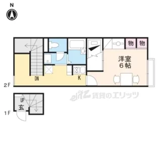レオパレス伏見?【1階】の間取り