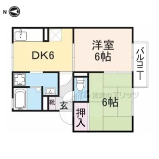 ベルメゾン【2階】の間取り
