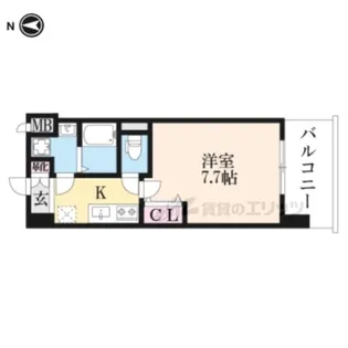 BADGE kyoto door【6階】の間取り