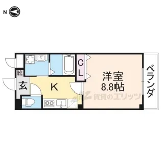 コンフォートビスタ前田【105号室】の間取り