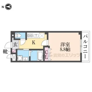 コンフォートビスタ前田【201号室】の間取り