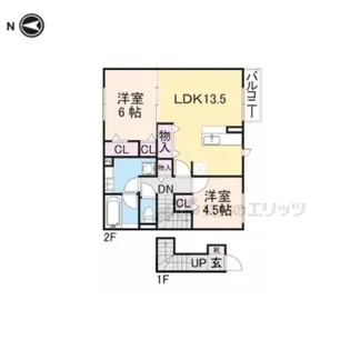 ソシア A【2階】の間取り