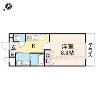 マヤウイングス【1階】の間取り
