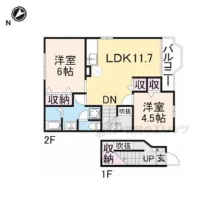 エスポワール【2階】の間取り