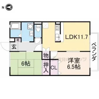 サニーヒルモリイ【1階】の間取り