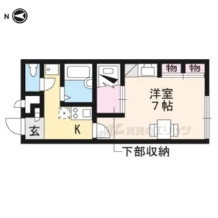 レオパレスくにもり【207号室】の間取り