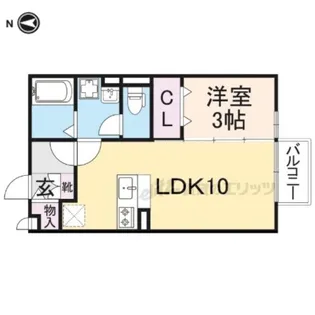 カサベルデ西大寺【2階】の間取り