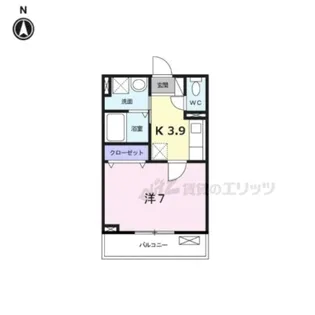 カイス【2階】の間取り