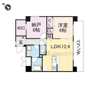ベロフィオーレ宮之阪【1階】の間取り