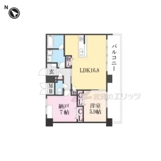 ベロフィオーレ宮之阪【603号室】の間取り