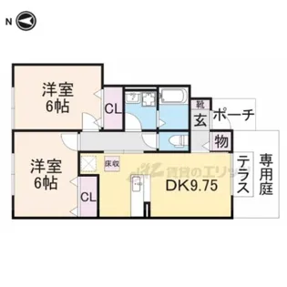 シンシア【1階】の間取り